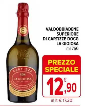 Iperal VALDOBBIADENE SUPERIORE DI CARTIZZE DOCG LA GIOIOSA ml 750 offerta