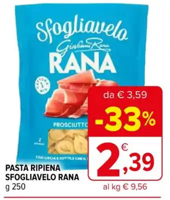 Iperal PASTA RIPIENA SFOGLIAVELO RANA g 250 offerta