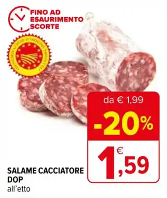 Iperal SALAME CACCIATORE DOP all'etto offerta