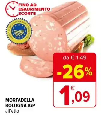 Iperal MORTADELLA BOLOGNA IGP all'etto offerta