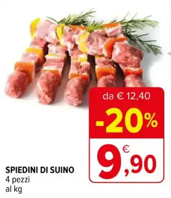 Iperal SPIEDINI DI SUINO 4 pezzi offerta