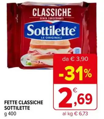 Iperal FETTE CLASSICHE SOTTILETTE g 400 offerta