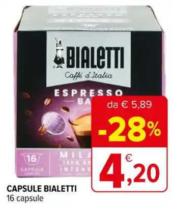 Iperal CAPSULE BIALETTI 16 capsule offerta