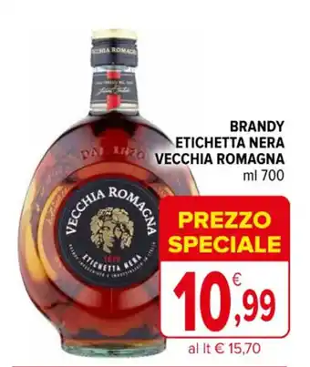 Iperal BRANDY ETICHETTA NERA DAL RO VECCHIA ROMAGNA ml 700 offerta