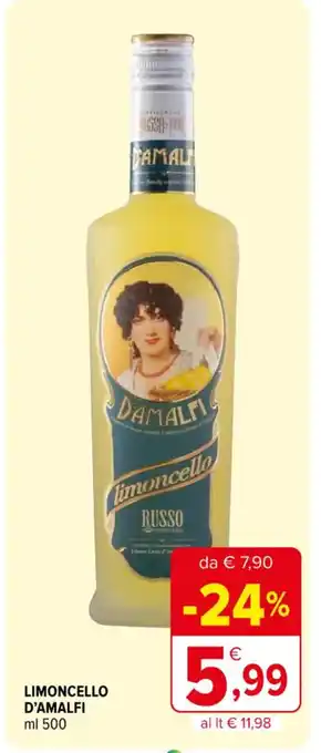 Iperal LIMONCELLO D'AMALFI ml 500 offerta