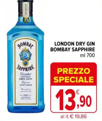 Iperal LONDON DRY GIN BOMBAY SAPPHIRE ml 700 offerta