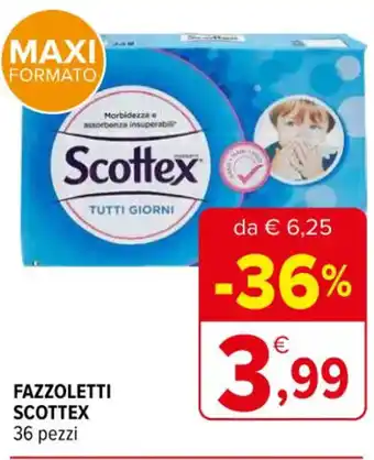 Iperal FAZZOLETTI SCOTTEX 36 pezzi offerta