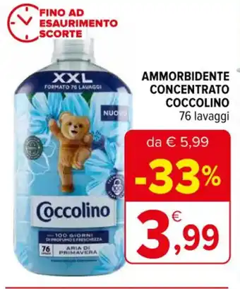 Iperal AMMORBIDENTE CONCENTRATO COCCOLINO 76 lavaggi offerta