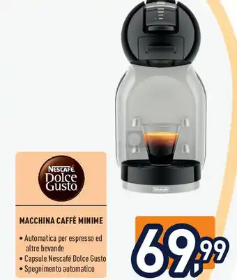 Unieuro NESCAFE. Dolce Gusto MACCHINA CAFFÈ MINIME offerta