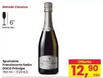 Interspar Spumante Franciacorta Satén DOCG Principe 750 ml offerta