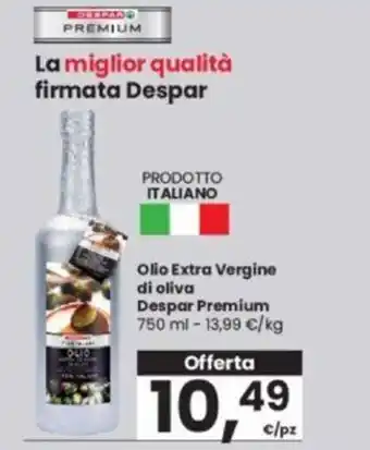 Interspar Olio Extra Vergine di oliva Despar Premium 750 ml offerta