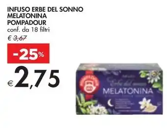 Bennet INFUSO ERBE DEL SONNO MELATONINA POMPADOUR conf. da 18 filtri offerta