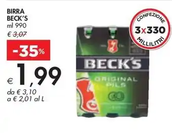 Bennet BIRRA BECK'S ml 990 offerta