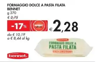 Bennet FORMAGGIO DOLCE A PASTA FILATA BENNET offerta