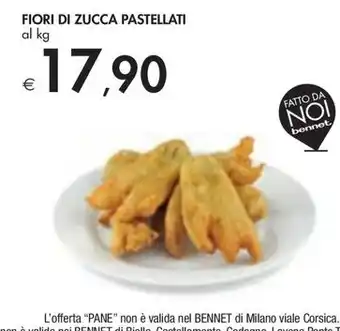 Bennet FIORI DI ZUCCA PASTELLATI offerta