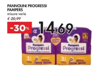 Bennet PANNOLINI PROGRESSI PAMPERS offerta