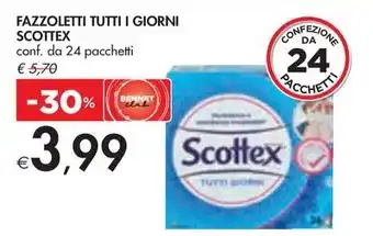 FAZZOLETTI TUTTI I GIORNI SCOTTEX conf. da 24 pacchetti