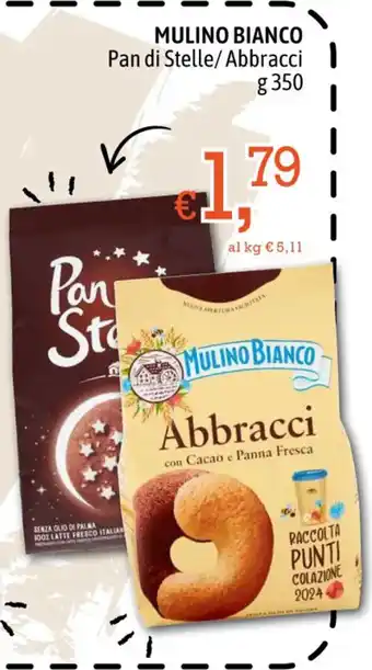 Famila MULINO BIANCO Pan di Stelle/Abbracci g 350 offerta