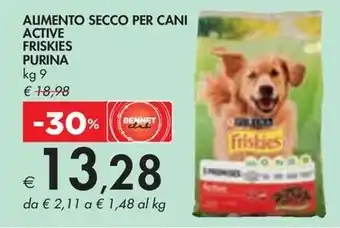 Bennet ALIMENTO SECCO PER CANI ACTIVE FRISKIES PURINA kg 9 offerta