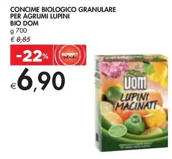 Bennet CONCIME BIOLOGICO GRANULARE PER AGRUMI LUPINI BIO DOM offerta