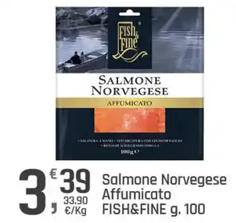 Supermercati Dok Salmone Norvegese Affumicato FISH&FINE g. 100 offerta