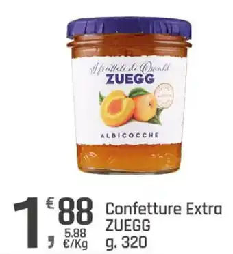 Supermercati Dok Confetture Extra ZUEGG /kg g. 320 offerta