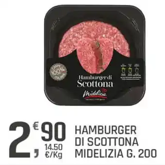 Supermercati Dok HAMBURGER DI SCOTTONA MIDELIZIA G. 200 offerta