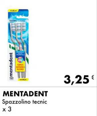 Iper Tosano MENTADENT Spazzolino tecnic x 3 offerta