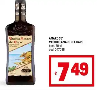 Metro AMARO 35° VECCHIO AMARO DEL CAPO bott. 70 cl offerta