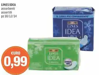 Lines Idea assorbenti 10/12/14 pz
