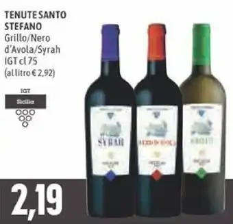 Tenute Santo Stefano Grillo/Nero d'Avola/Syrah IGT 75 cl