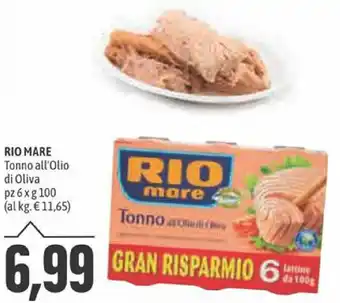Rio Mare Tonno All'olio Di Oliva 6 pz x 100 g