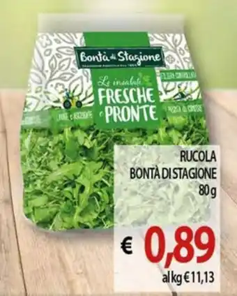 Vivo Supermercati RUCOLA BONTÀ DI STAGIONE 80g offerta