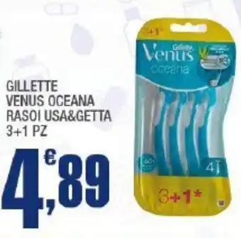 Splendidi e Splendenti GILLETTE VENUS OCEANA RASOI USA&GETTA 3+1 PZ offerta