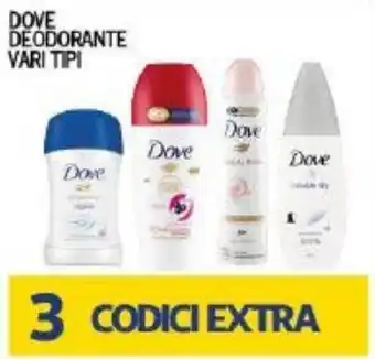 Splendidi e Splendenti DOVE DEODORANTE VARI TIPI offerta