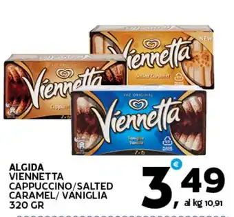 Extra Supermercati ALGIDA VIENNETTA CAPPUCCINO/SALTED CARAMEL/VANIGLIA 320 gr offerta