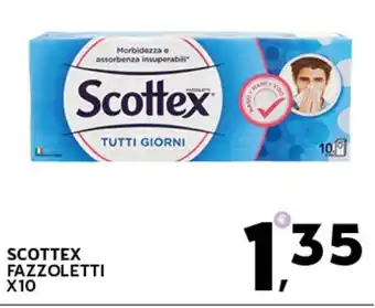 Extra Supermercati SCOTTEX FAZZOLETTI X10 offerta
