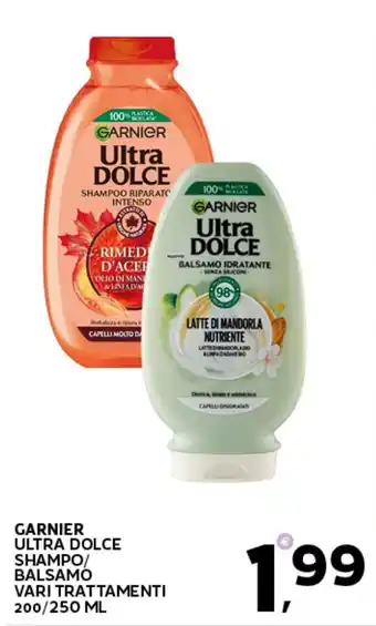 Extra Supermercati GARNIER ULTRA DOLCE SHAMPO/ BALSAMO VARI TRATTAMENTI 200/250 ml offerta