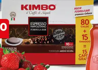 Extra Supermercati KIMBO ESPRESSO NAPOLETANO CIALDE 80+15 offerta