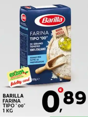 Extra Supermercati BARILLA FARINA TIPO "00" 1 KG offerta