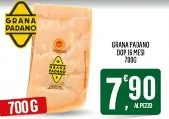 Despar GRANA PADANO DOP 16 MESI 700 g offerta