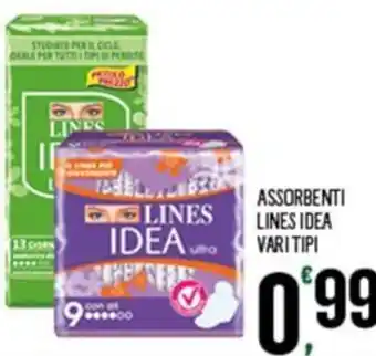 ASSORBENTI LINES IDEA VARI TIPI