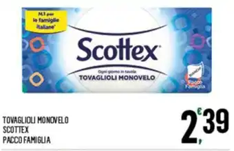 Despar TOVAGLIOLI MONOVELO SCOTTEX PACCO FAMIGLIA offerta