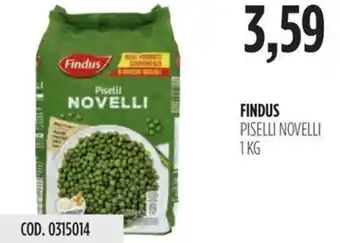 Carico Cash & Carry FINDUS PISELLI NOVELLI 1 KG offerta