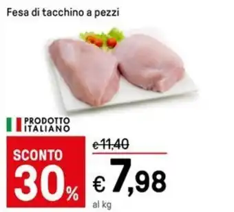 Fesa di tacchino a pezzi