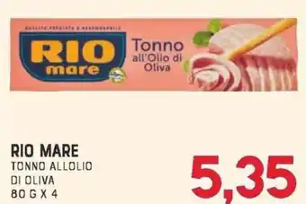 Gran Risparmio RIO MARE TONNO ALLOLIO DI OLIVA 80 G X 4 offerta