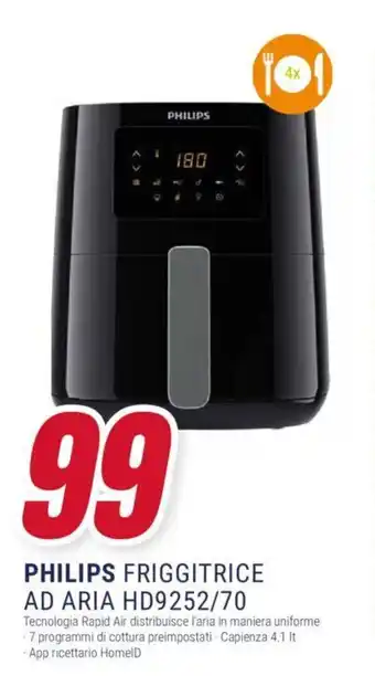 Trony PHILIPS FRIGGITRICE AD ARIA HD9252/70 offerta