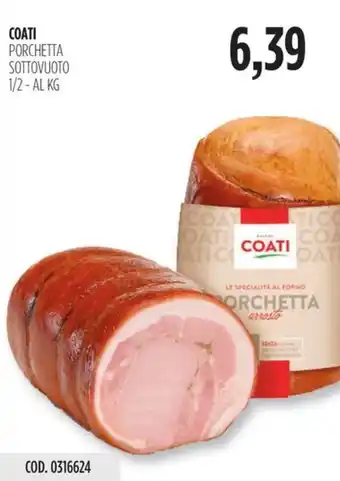 Carico Cash & Carry COATI PORCHETTA SOTTOVUOTO 1/2 offerta