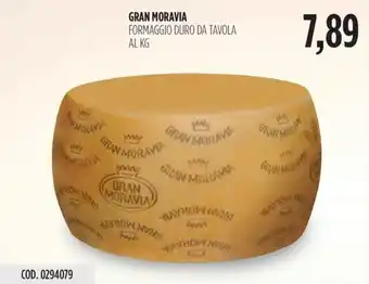 Carico Cash & Carry GRAN MORAVIA FORMAGGIO DURO DA TAVOLA offerta