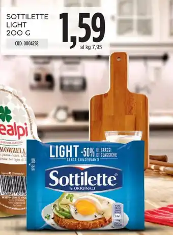 Carico Cash & Carry SOTTILETTE LIGHT 200 G offerta